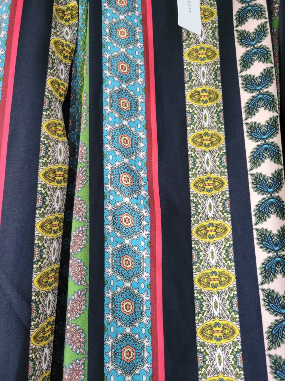 Anthropologie Eri - Ali Scarf Print Pleated Crepe Midi Skirt Size S NWT! - Picture 8 of 12